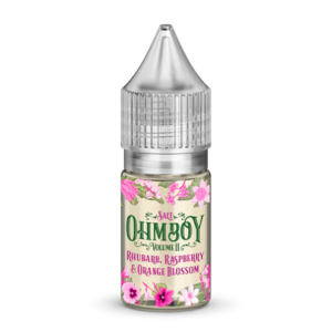 Ohm Boy e-liquid 20mg Salt Nic Rhubarb, Raspberry, & Orange Blossom (30ml)
