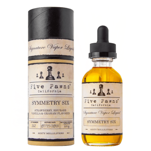 Five Pawns Symmetry Six e-liquid (Strawberry Graham Cracker) 60ml